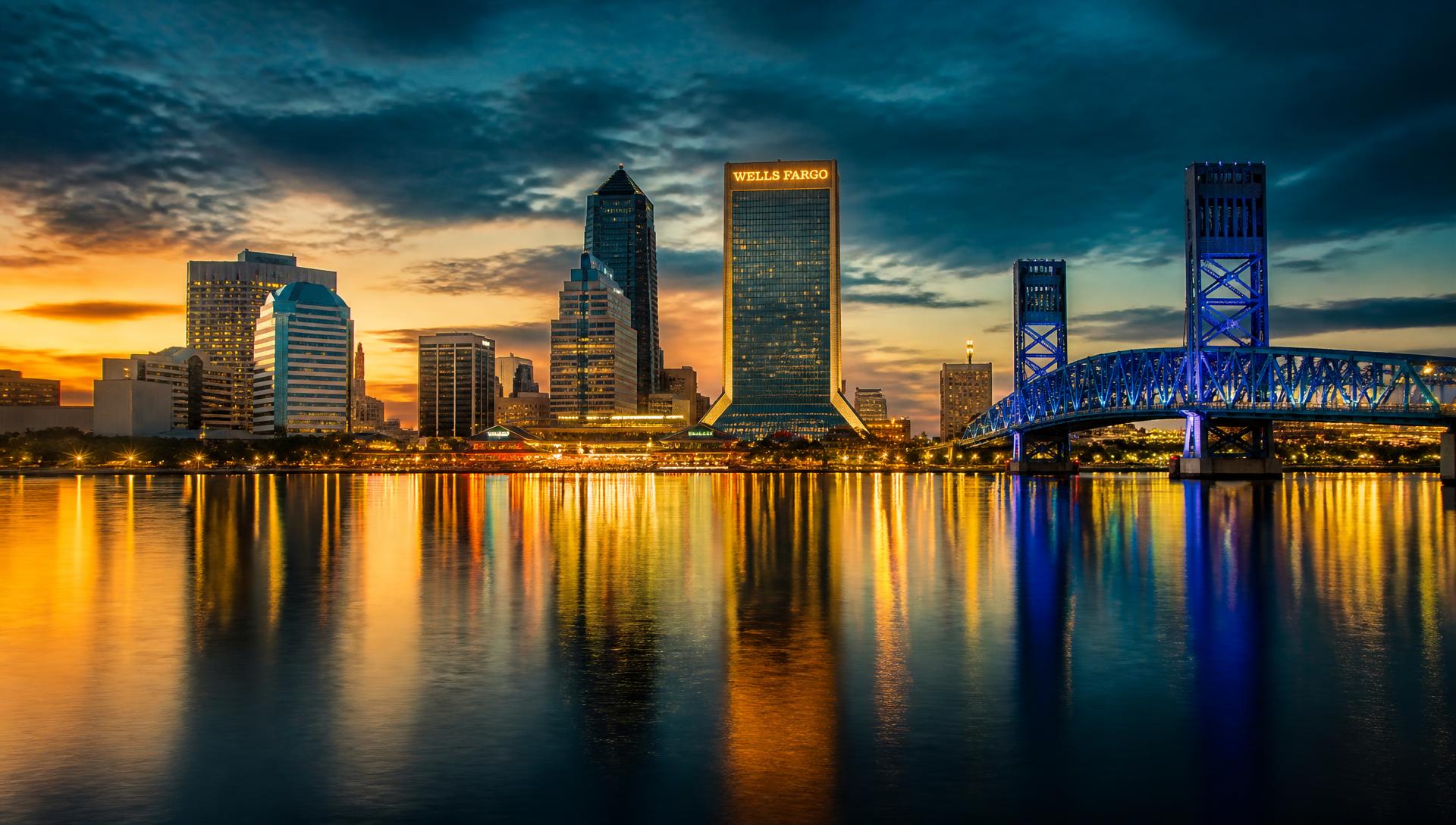 Downtown Jacksonville skyline over the St. Johns River